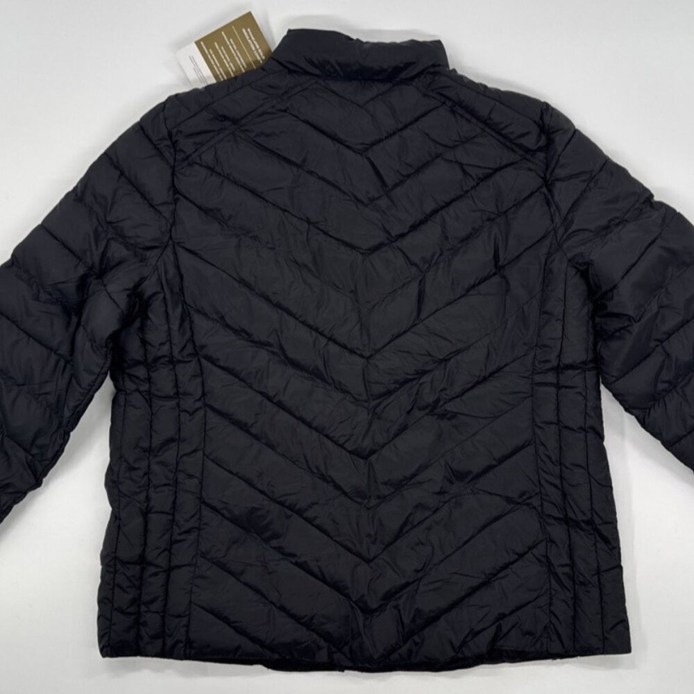 GAP Puffer Jacket Womens Black XL Primaloft Zip Pockets Cold Control Lite NEW - Picture 2 of 14